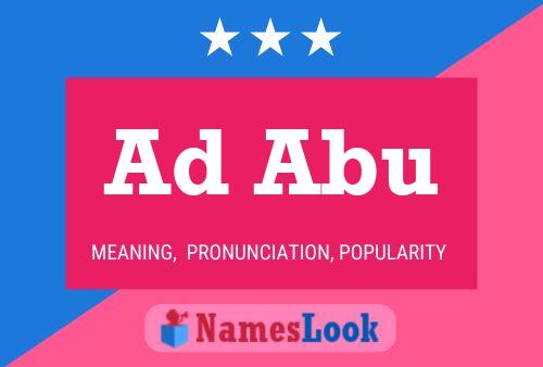 Ad Abu Name Poster