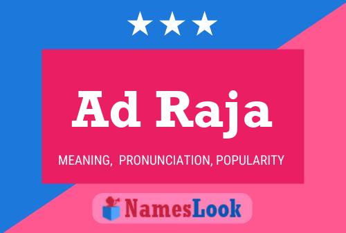 Ad Raja Name Poster