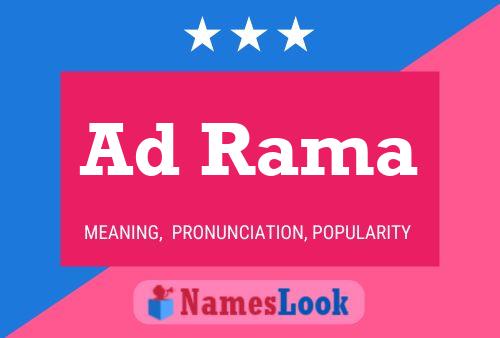 Ad Rama Name Poster