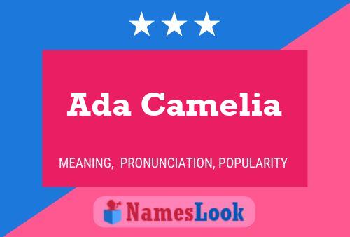 Ada Camelia Name Poster