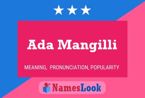 Ada Mangilli Name Poster