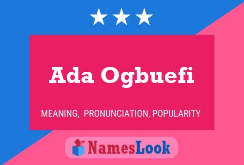 Ada Ogbuefi Name Poster