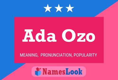 Ada Ozo Name Poster