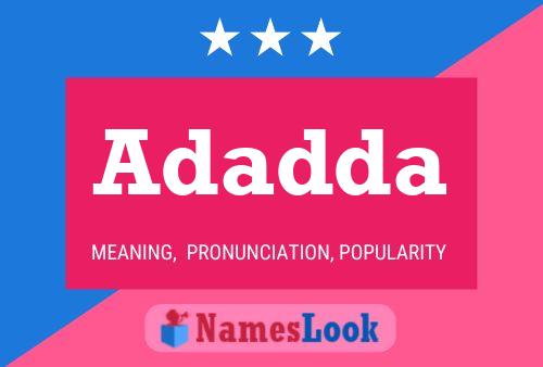 Adadda Name Poster