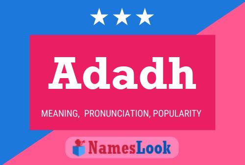 Adadh Name Poster