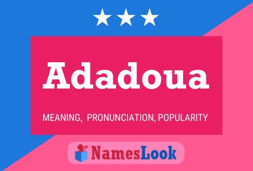 Adadoua Name Poster