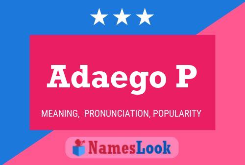 Adaego P Name Poster