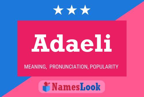 Adaeli Name Poster