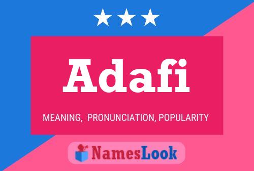 Adafi Name Poster