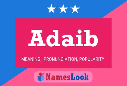 Adaib Name Poster