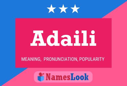 Adaili Name Poster