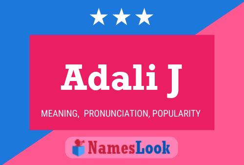 Adali J Name Poster