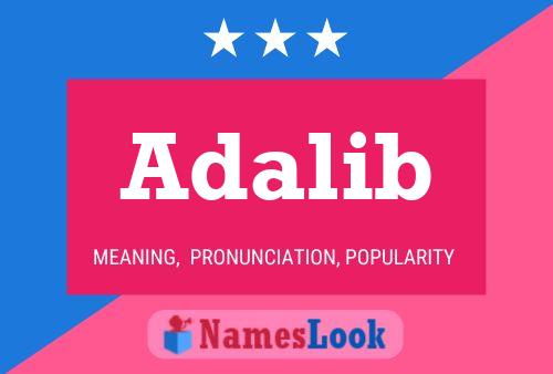 Adalib Name Poster