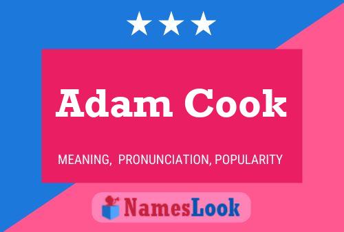 Adam Cook Name Poster