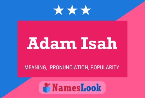 Adam Isah Name Poster