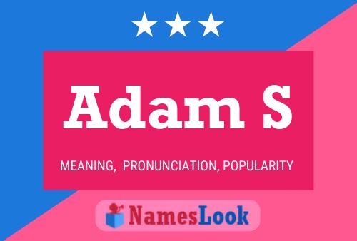 Adam S Name Poster