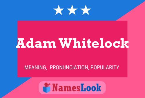 Adam Whitelock Name Poster