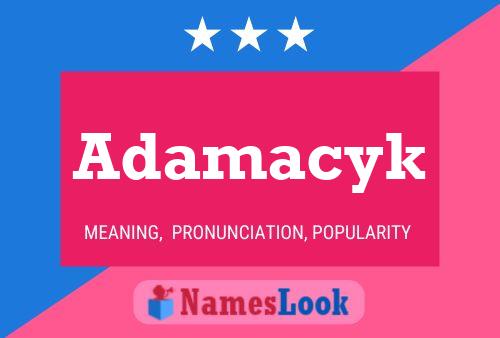 Adamacyk Name Poster