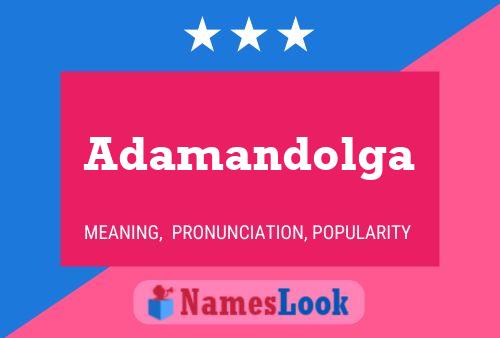 Adamandolga Name Poster