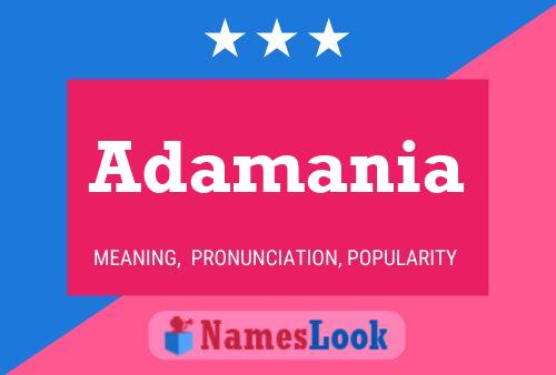 Adamania Name Poster