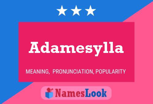 Adamesylla Name Poster