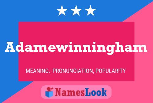 Adamewinningham Name Poster