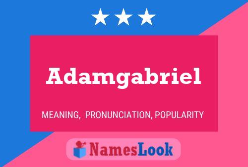 Adamgabriel Name Poster