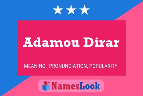 Adamou Dirar Name Poster