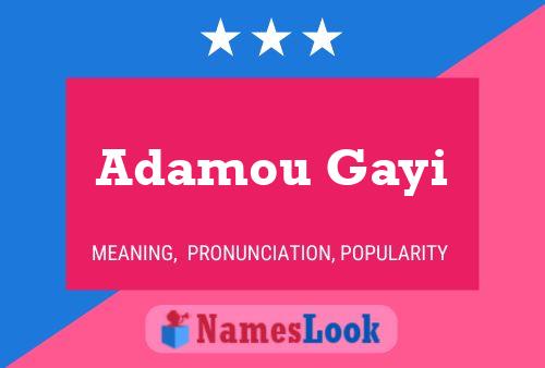 Adamou Gayi Name Poster