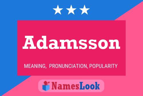Adamsson Name Poster