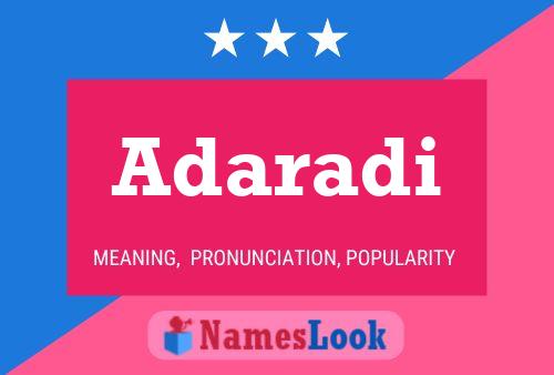 Adaradi Name Poster