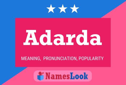 Adarda Name Poster