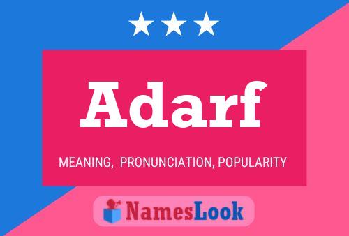 Adarf Name Poster