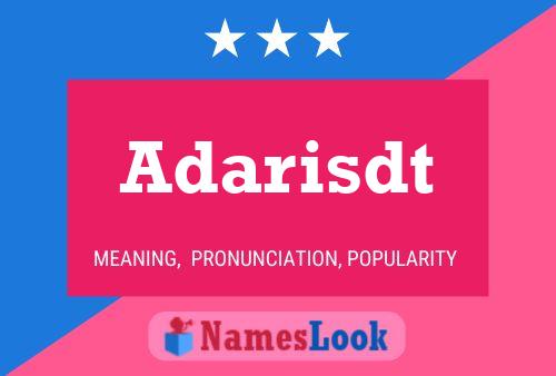 Adarisdt Name Poster