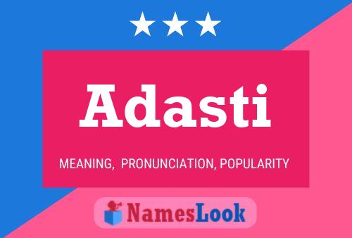 Adasti Name Poster