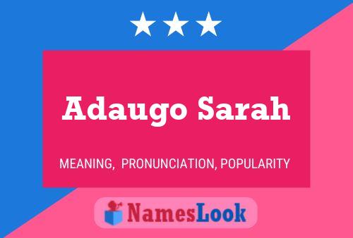 Adaugo Sarah Name Poster