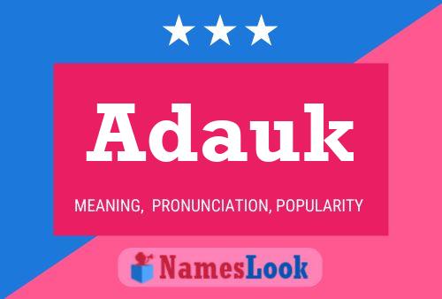 Adauk Name Poster