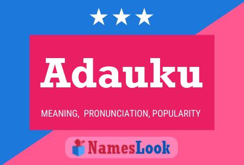 Adauku Name Poster