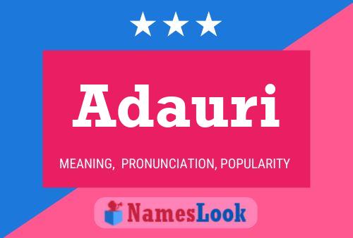 Adauri Name Poster