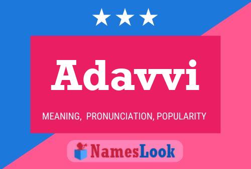 Adavvi Name Poster