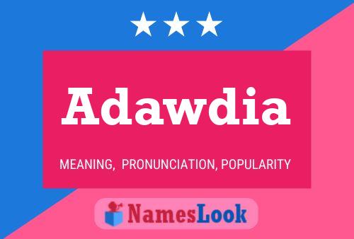 Adawdia Name Poster