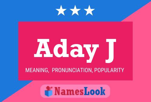 Aday J Name Poster