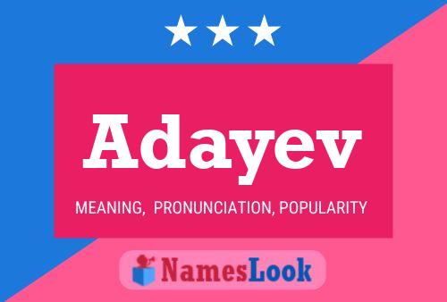 Adayev Name Poster