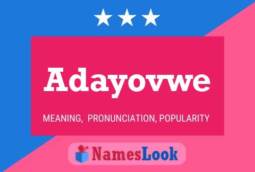 Adayovwe Name Poster