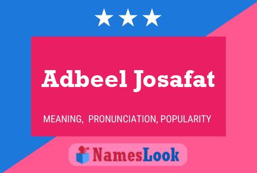 Adbeel Josafat Name Poster