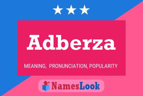 Adberza Name Poster