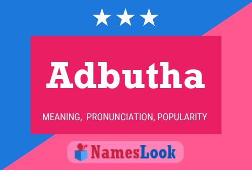 Adbutha Name Poster