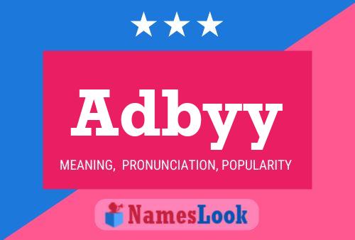 Adbyy Name Poster