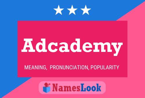 Adcademy Name Poster