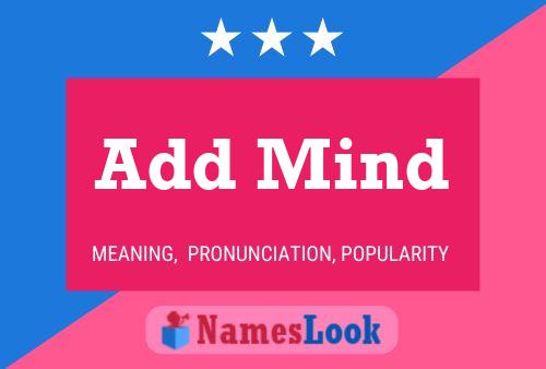 Add Mind Name Poster